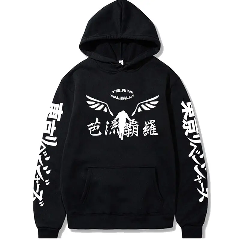 

Tokyo Revengers Anime Hoodie Harajuku Graphic Print Hooded Sweatshirt for Men Women Sportswear Cosplay Unisex Autumn Top Clothes