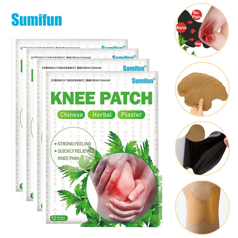 

Sumifun 12pcs Wormwood Pain Relief Plaster Chinese Herbal Rheumatoid Arthritis Patch Treatment Knee Lumbar Cervical Neck Ache
