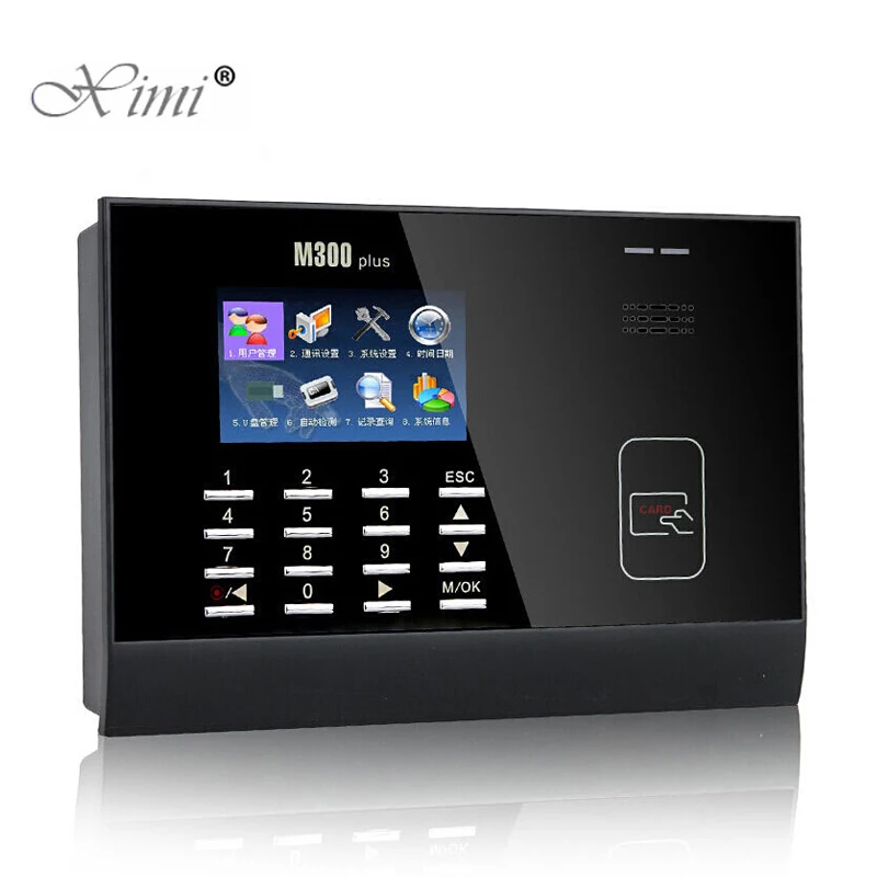 ZK M300Plus биометрическая машина посещаемости времени EM карта рекордер сотрудников