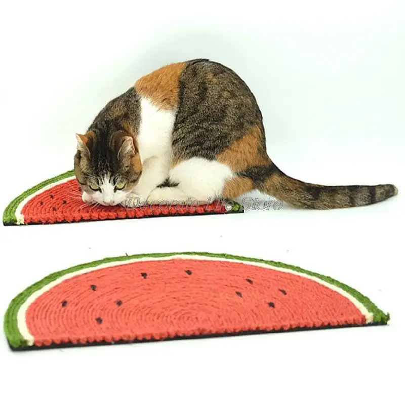 

Creative Sisal Watermelon Cat Scratching Pad Cat Toy Grinding Claw Pet Products