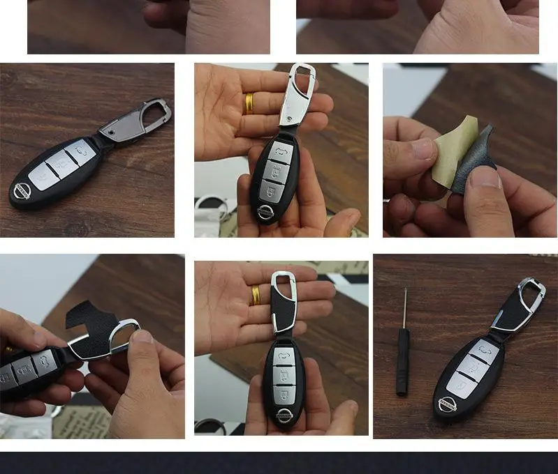 

Men Leather Car Key Chain Creative Pendant Accessory as Gifts Decorations