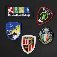 1pcs fashion college badge patches wholesale punk iron on golf embroidery applique badges transfer brand stickers