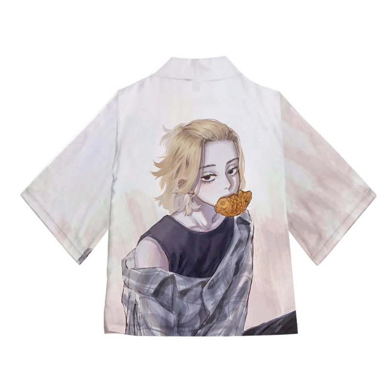 

Летняя Новинка 2021, короткий топ с пятиконечным рукавом и аниме-принтом для занятий спортом на открытом воздухе, костюм для косплея на Хэллоу...