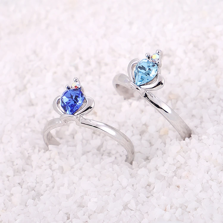 BeBella 4 вида цветов кольцо на палец с кристаллами и Swarovski модное ювелирное изделие