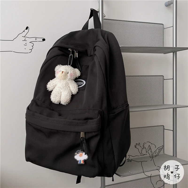 

YJ1689 2021 Female Korean version of Harajuku ulzzang large-capacity backpack girl student backpack