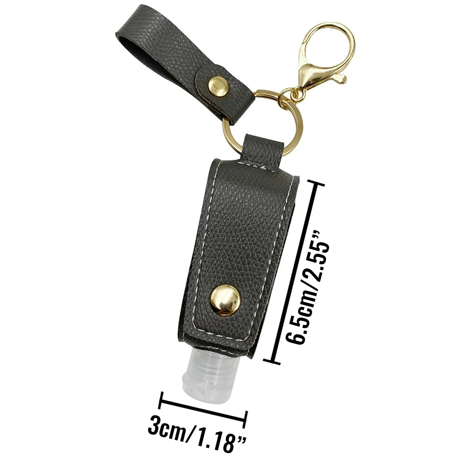 

Hand Sanitizer Leather Keychain Holder Travel Bottle Refillable Container 30ml Flip Reusable Bottle with Tassel Keychain Carrier