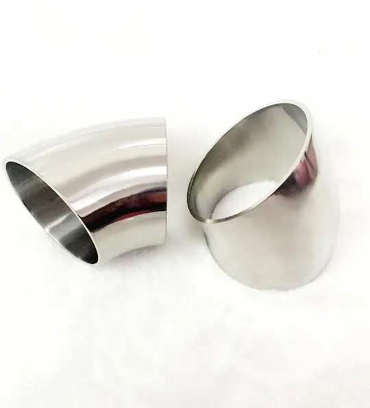 

19mm - 51mm OD 304 Stainless Steel Sanitary Weld 45 Degree Elbow Pipe Fitting Homebrew