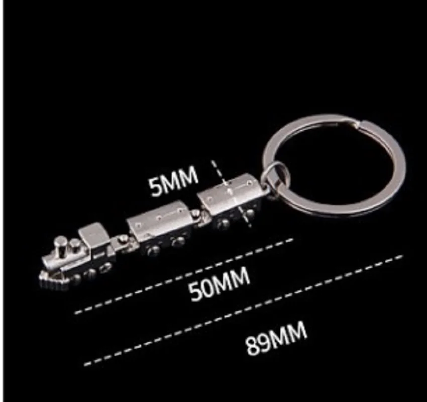 Новинка 2019 модная модель мини поезда брелоки из сплава металлический брелок