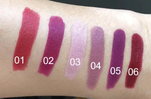 6 цветов матовая губная помада водостойкая двухсторонняя долговечная Губная