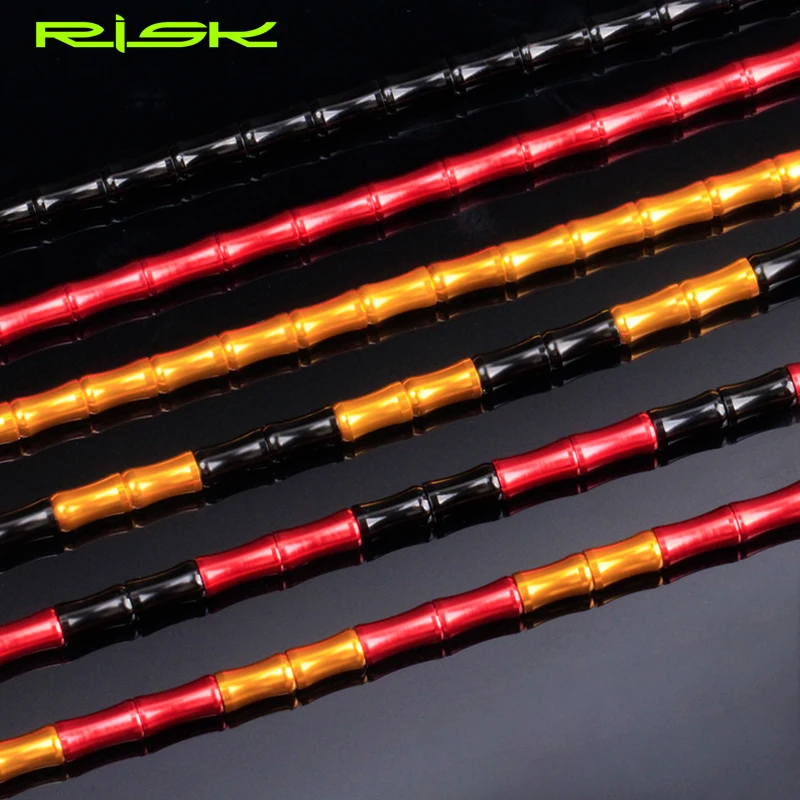 RISK MTB/дорожный велосипед Bamboo Link Cable Set CNC алюминиевый сплав Elite Links Line Pipe Kit