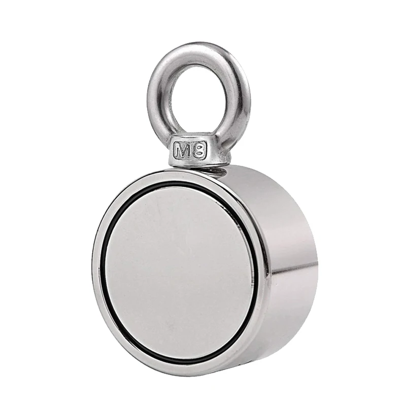 Мощный двухсторонний сильный неодимовый магнит 200/300/400 кг для поиска крючка