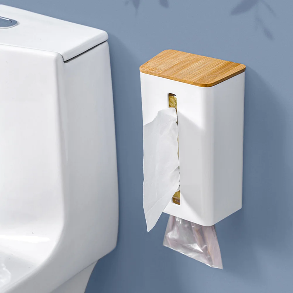 

Multifunction Tissue Box WallMounted Desktop Napkin Paper Boxes Bathroom Paper Towel Storage Box Toilet Paper Roll delightful