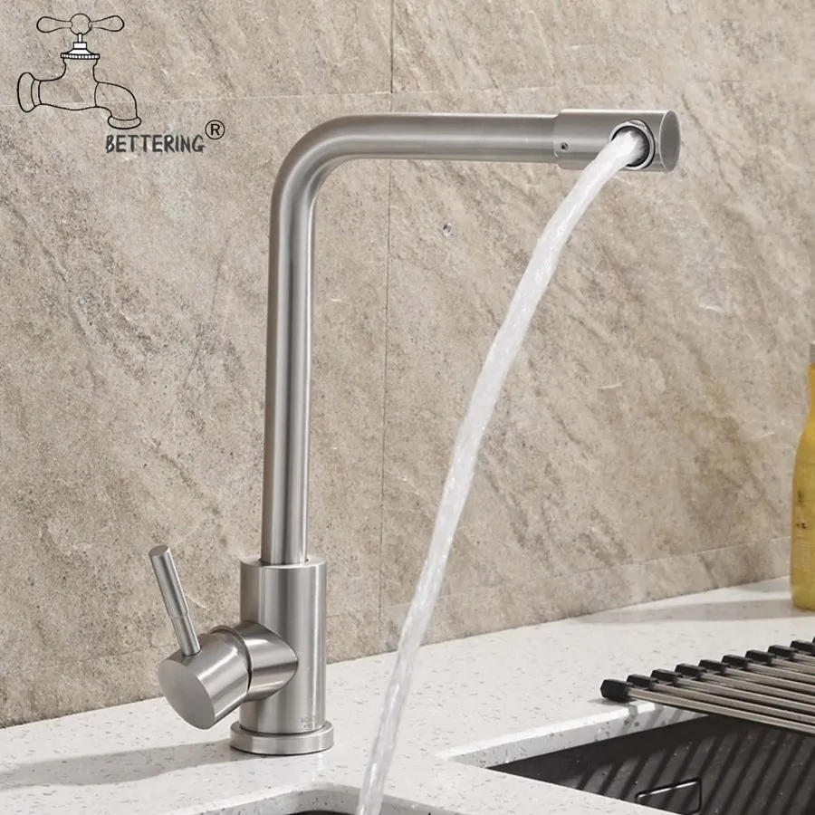 Universal 360° Rotatable swivel Kitchen Faucet 360°Rotate Spray Head Stainless Steel stream deck Tap Brushed Cold Hot Sink Mixer |