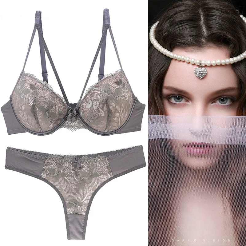

Women's Sexy Underwear suit European and American lace embroidery bra suit women's bra underwear