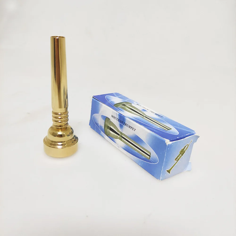 

Wind Accessories Musical Instrument Trumpet Mouth 17C Cnc Overall Precision Gold-Plated Brass Mouthpiece