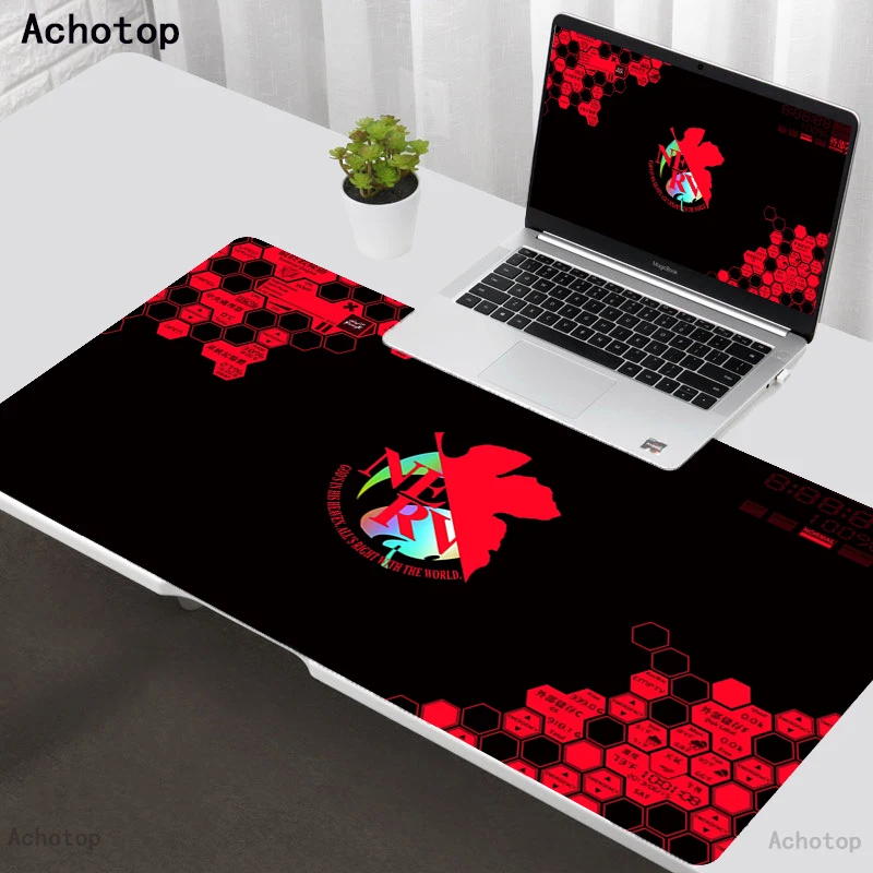 

Large Gaming Mouse Pad XXL Evangelion MousePad PC Gamer Computer Anime Mouse Mat 900x400 Mouse Keyboard Pad Carpet Desk Mat Pads