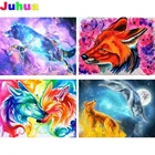 Мультяшная лиса 5d алмазная живопись сделай сам полная квадратная Круглая Мозаика Алмазная вышивка подарок Алмазная вышивка домашний декор рукоделие искусство