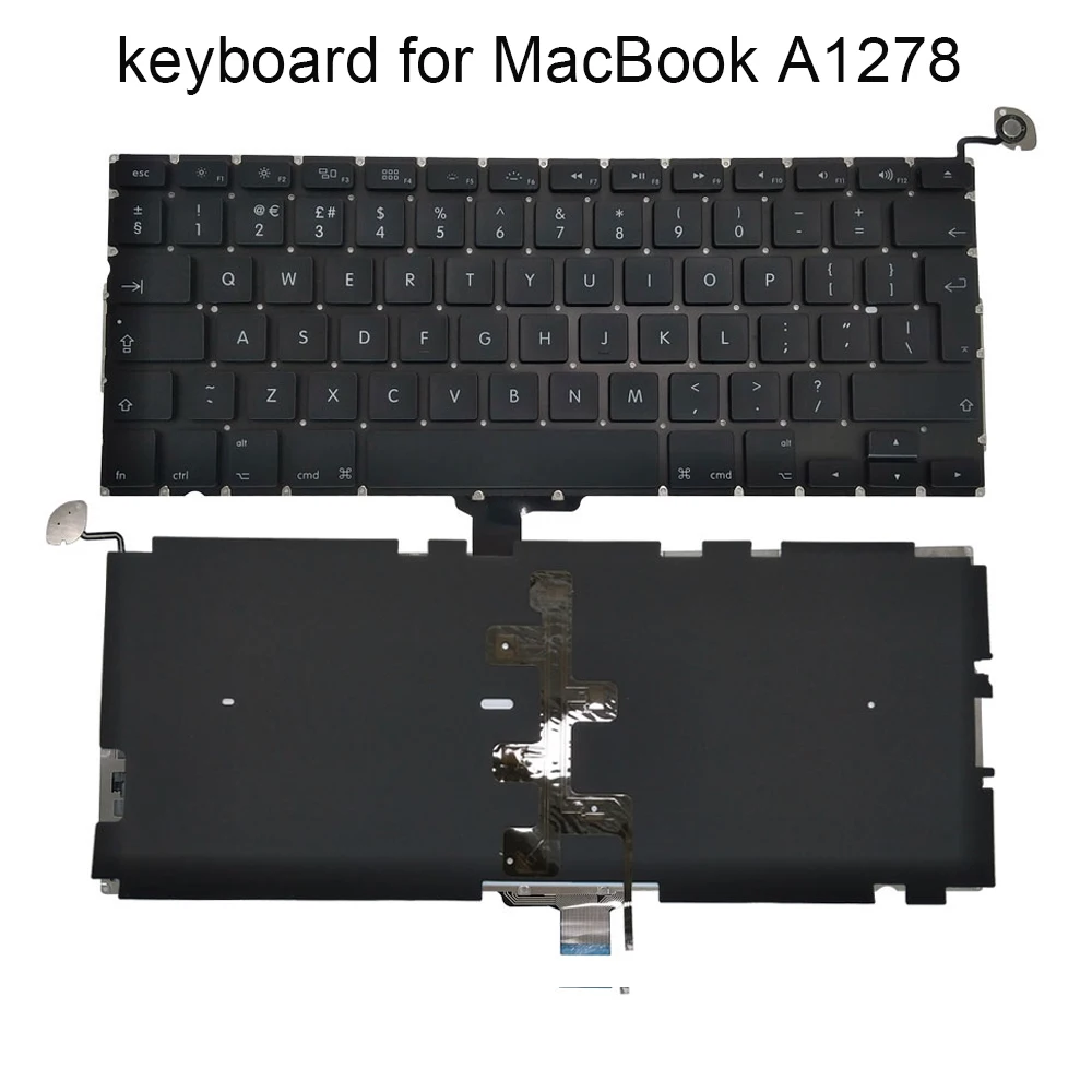 

New UI backlit laptop Keyboard For Macbook Pro 13" A1278 2009 2010 2011 Mid-2012 MD102LL/A notebook pc keyboards replacement KB