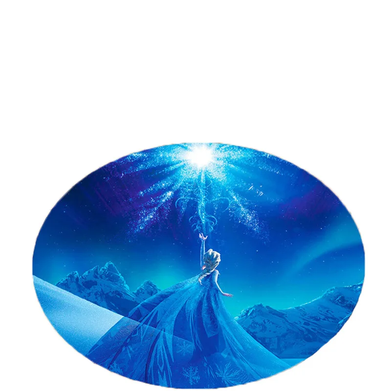 Новинка 60 см Высокое качество Boneca Кукла Эльза мультфильм круглый Печатный ковер Fever 2 принцесса Анна и Эльза игрушки для детей