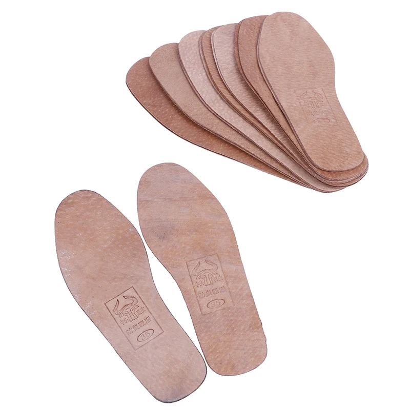 

New 1Pair 36-42 Breathable Leather Insoles Women Men Ultra Thin Deodorant Shoes Insole Pads
