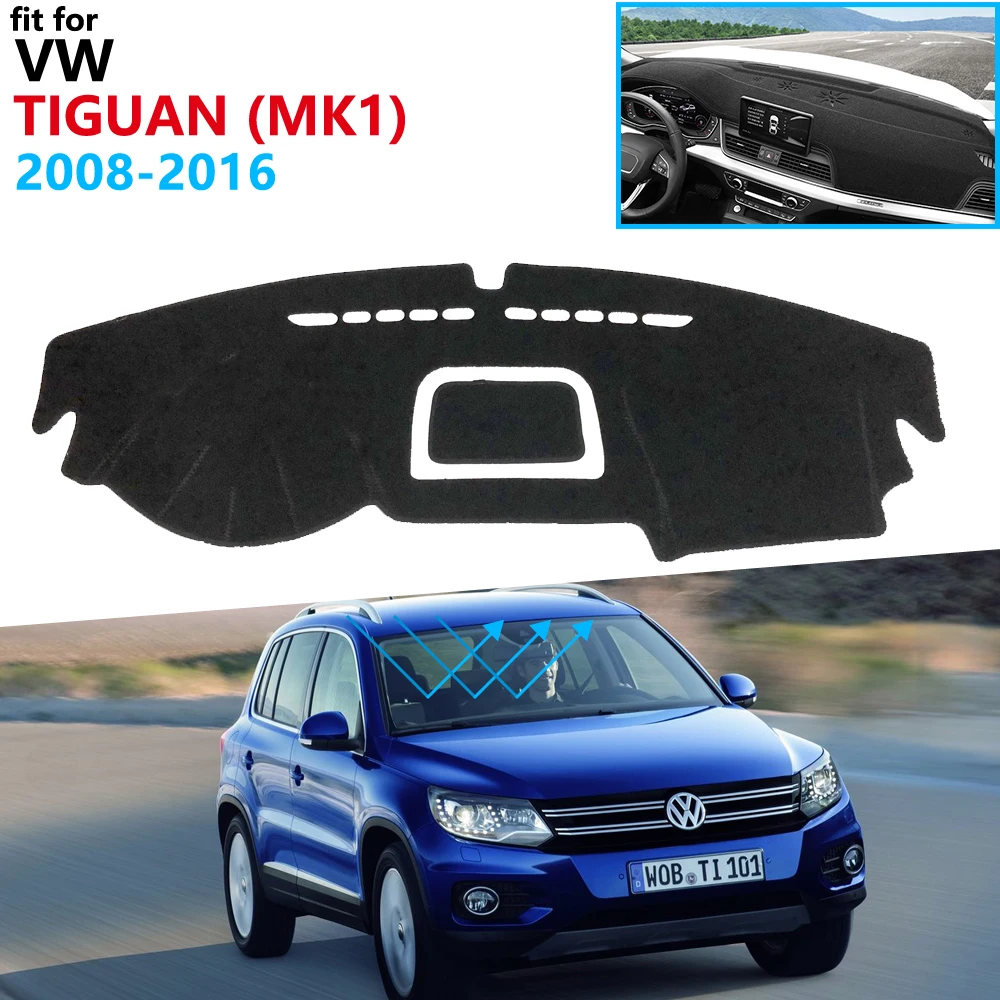 Защитная накладка на приборную панель для Volkswagen VW Tiguan 2008 ~ 2016 MK1 автомобильные