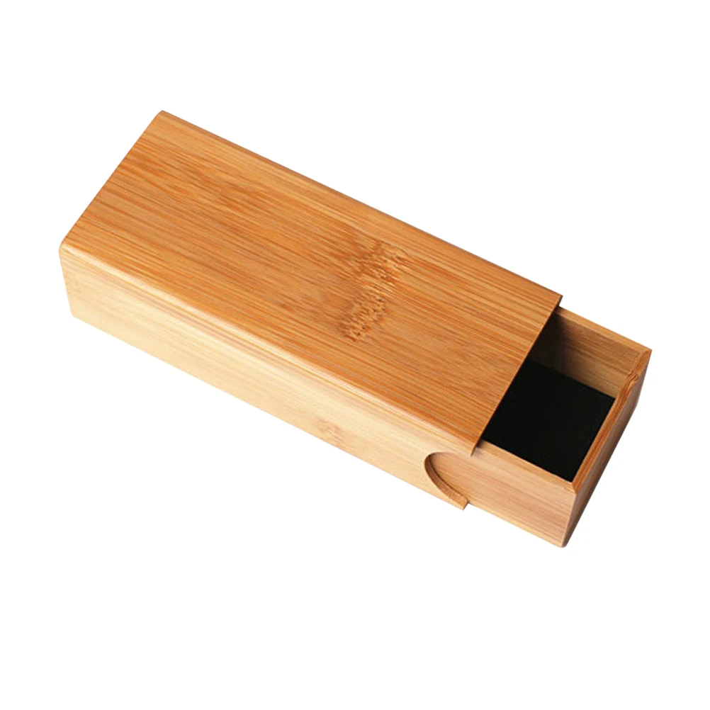 

1 шт., деревянный бамбуковый контейнер для хранения солнцезащитных очков