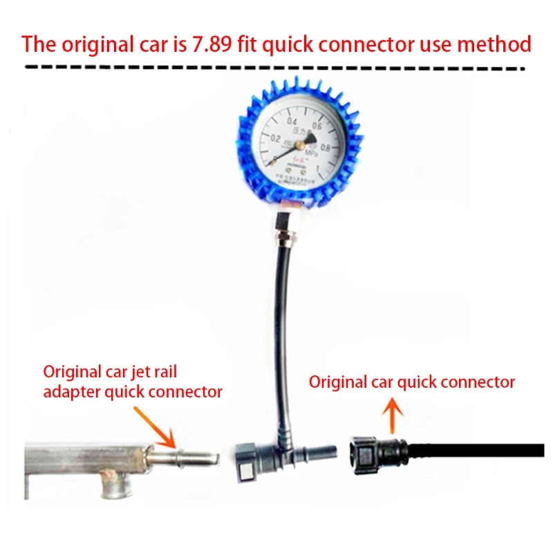 Motorcycle Car Fuel Pressure Gauge Gasoline Meter Tester Tool | Инструменты