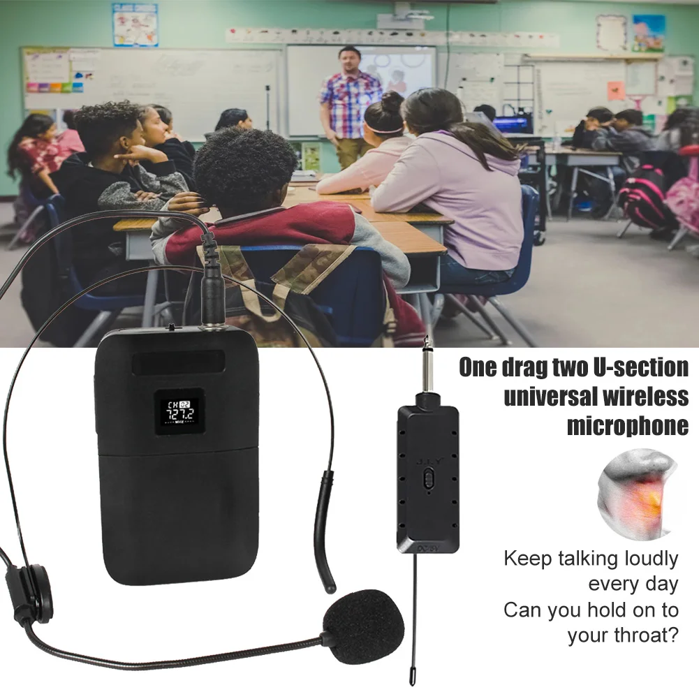 Показ портативная гарнитура воротник клип этап усилитель голоса беспроводной