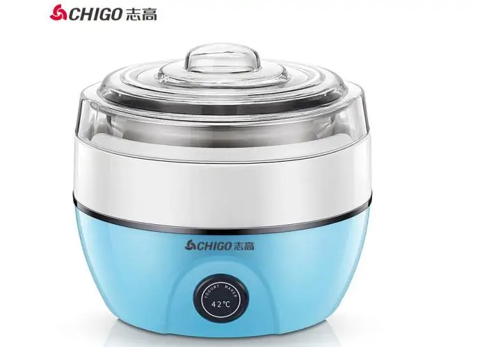 

Домашняя Йогуртница chinaCHIGO, Бытовая Автоматическая Йогуртница «сделай сам» SNJ218 304 с вкладышем из нержавеющей стали 1 л 110-220-240в