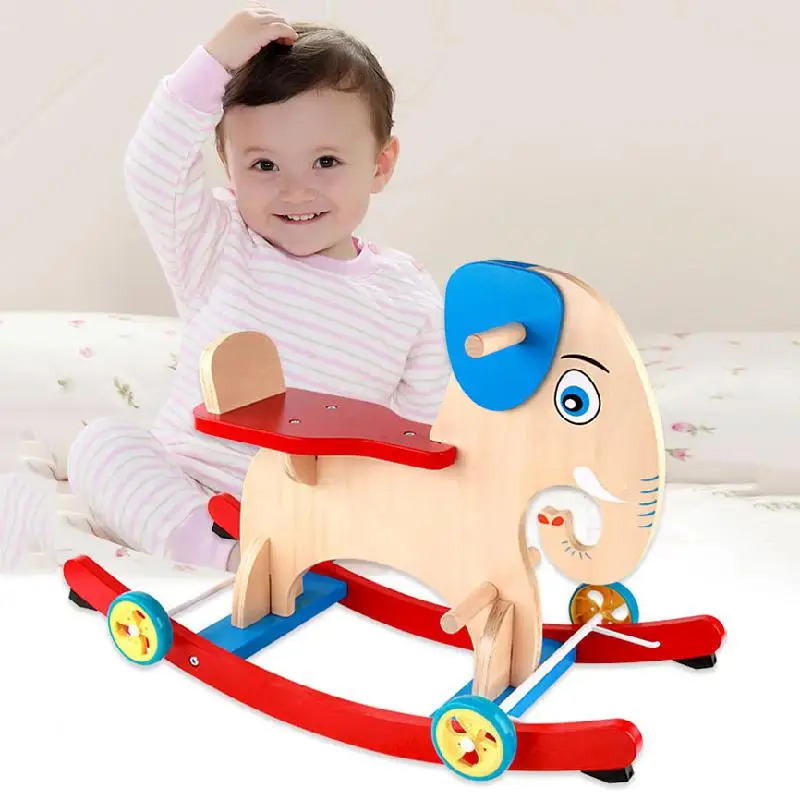 Деревянная детская лошадка коляска От 2 до 8 лет детское кресло качалка для