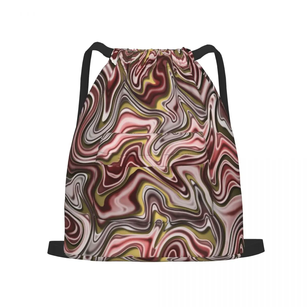 

Hip art drawstring sports backpack fancy school bag hiking camping vacation yoga running travel backpack