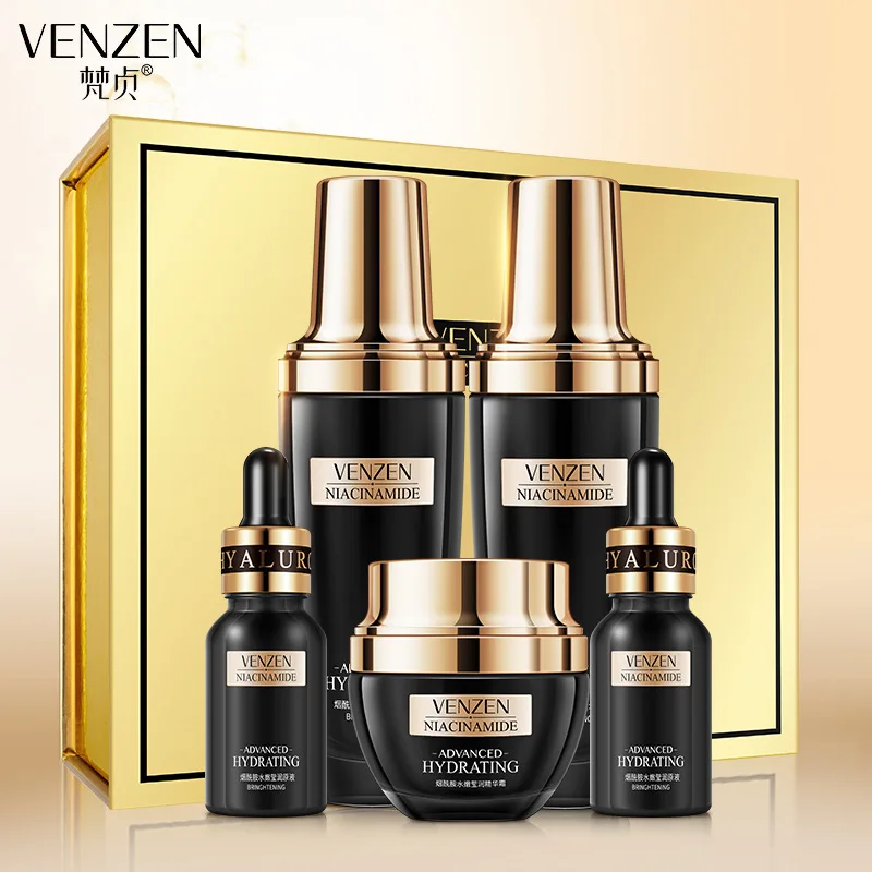 

VENZEN water tender Yingrun nicotinamide five piece set hydrating and moisturizing skin care set