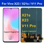 OLED-экран 6,41 дюйма со сканером отпечатков пальцев для Vivo X23 V11 Pro, ЖК-дисплей кодирующий преобразователь сенсорного экрана в сборе, экран с дигитайзером в сборе для Vivo X23 x23A LCD