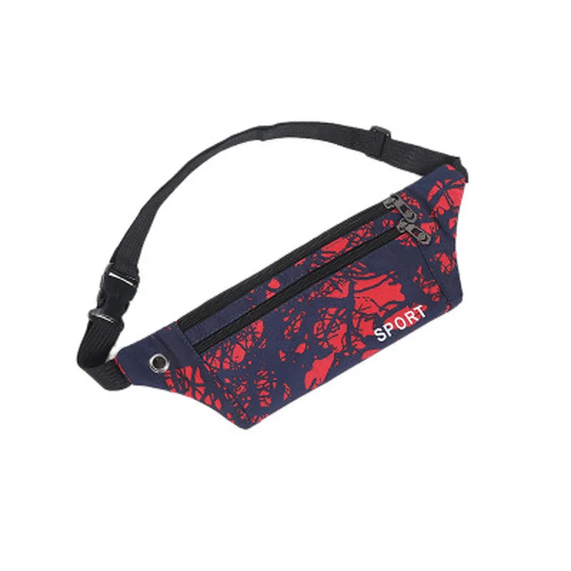 Унисекс печатная Водонепроницаемая поясная сумка для бега Спортивная мобильный