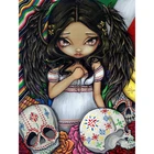 5D алмазная живопись сделай сам, африканская маленькая девочка, полная вышивка, вышивка крестиком, мозаика, Наборы для творчества, домашний декор, рождественский подарок