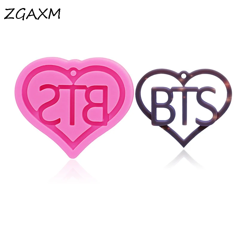 Блестящая форма LM629 для сережек в виде персикового сердца и букв сделай сам