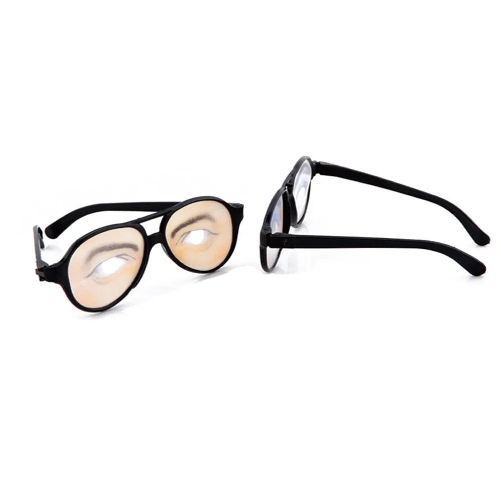

Trick Male Funny Eyes Glasses Prank Disguise Eyeglass Party Props