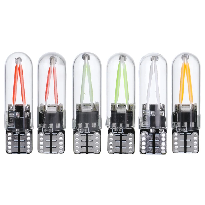 

1xT10 194 2825 WY5W W5W brightness Light LED Glass Shell Wedge Auto Parking Bulbs CANBUS NO ERROR Car Reading DC 12V Dome Lamps