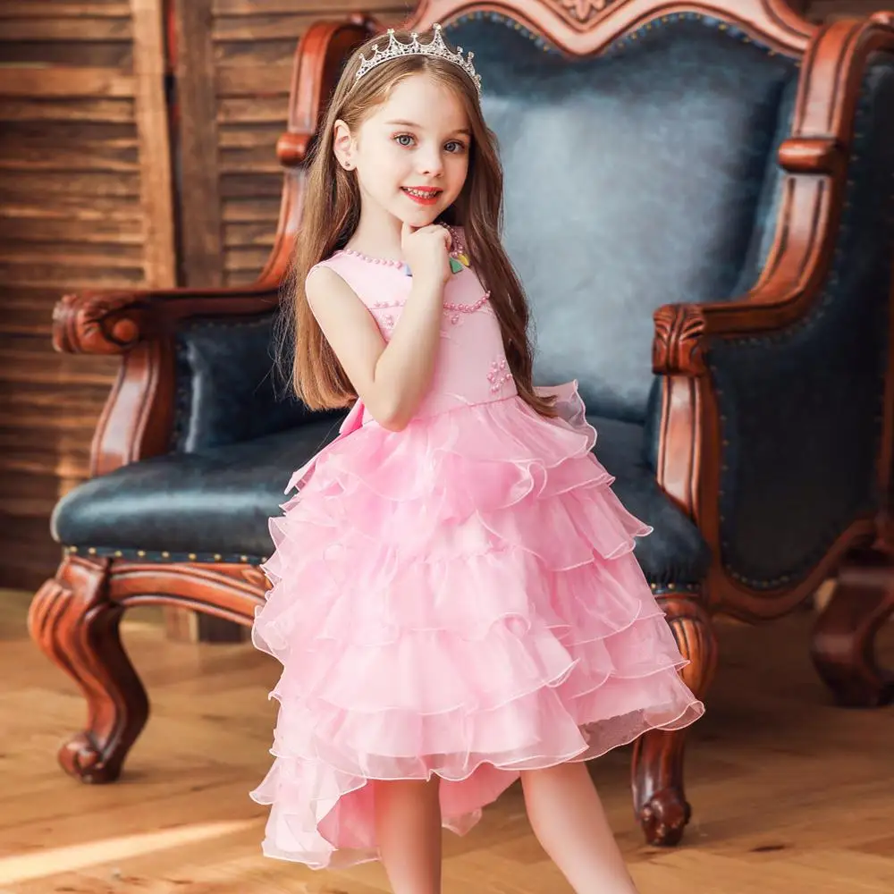 Новинка платье принцессы для девочек праздничная одежда маленьких на день