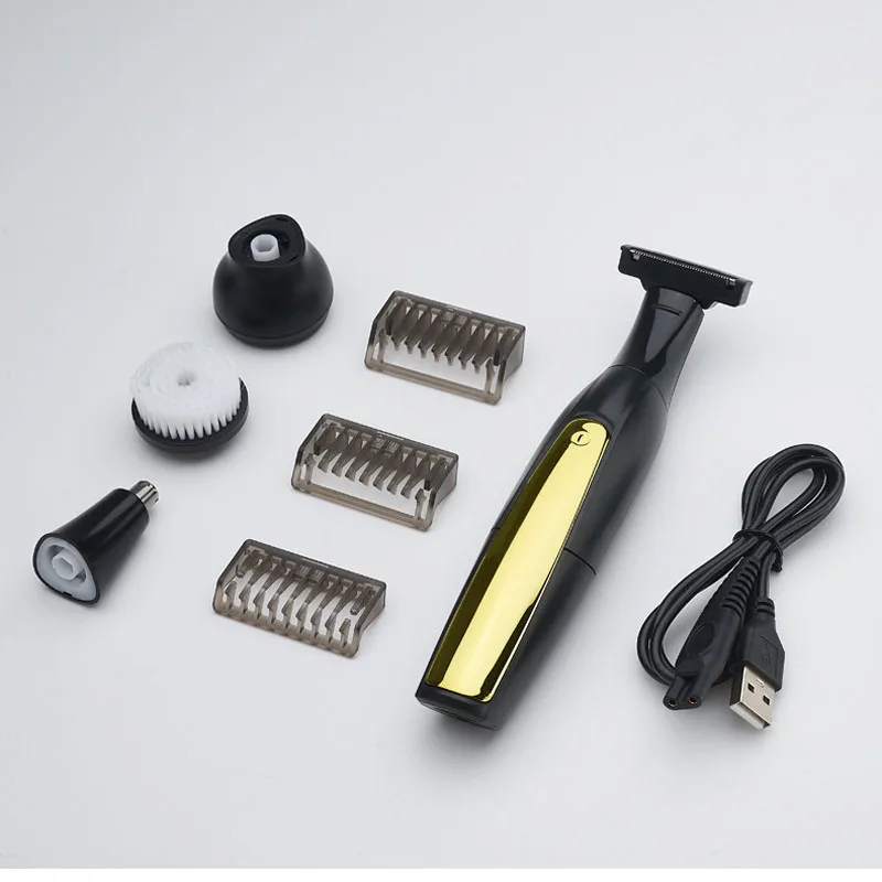

Washable electronic trimmer personal care 3 in 1 rechargeable USB rechargeable beard trimmer facial cleansing razor nose trimmer