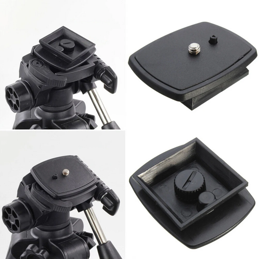 

Black Quick Release Plate Tripod Monopod Head Screw Adapter Mount For VCT-D680RM D580RM R640 Velbon PH-249Q Pan Head