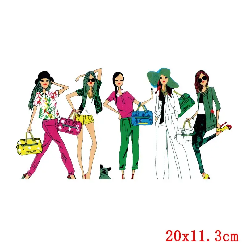 Симпатичные нашивки для девушек термоклейкие на одежду модная женская летняя