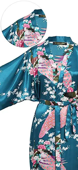 Цветочный женский сексуальный халат пижама размера плюс 3XL длинная ночная