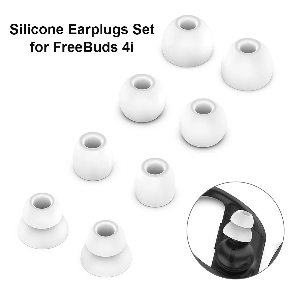 

1 Set Earplugs Earpiece Cover Cap FreeLace Pro Silicone In-Ear Earphone Covers Cap Replacement Bud Tips for Huawei FreeBuds 4i