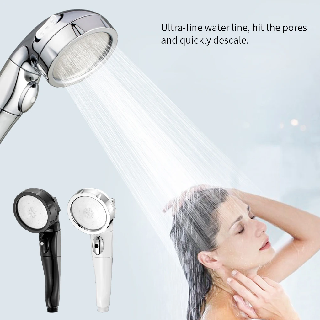 

High Pressure Rain Shower Head Handheld Water Saving Showerhead Handstand Automatic water stop Bath Spray Bathroom Accessories