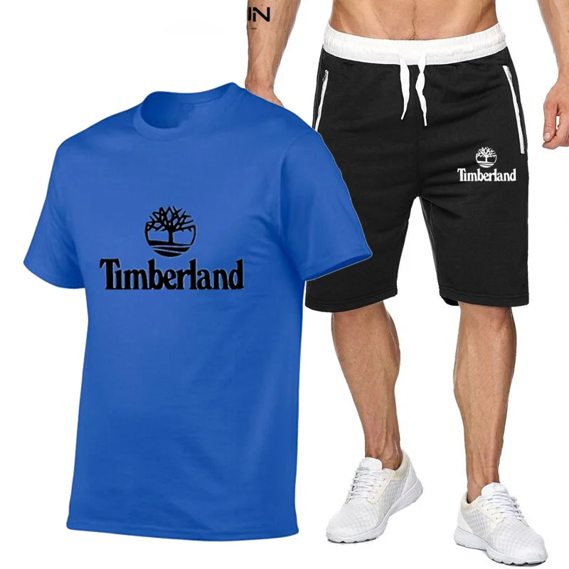 

2 PcsSet Men Tracksuit Sports Suit Brand Clothing Fashion t-shirts+Sports Pants Gym Fitness badminton Sports Jogging Men's Set