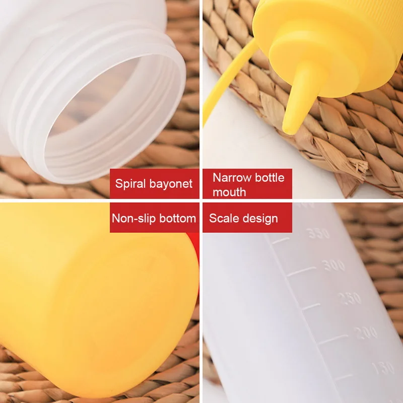 

Condiment Squeeze Bottles ,For Ketchup Mustard Mayo Hot Sauces Olive Oil Bottles Kitchen with On Cap Lids Ketchup Mustard bottle
