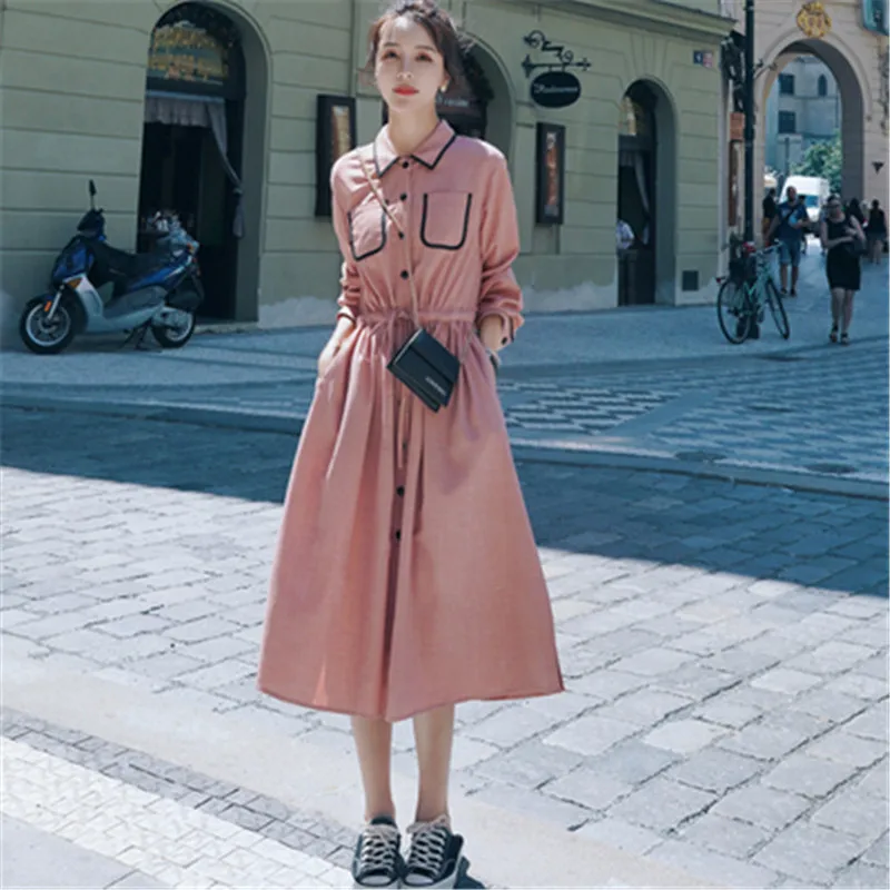 Винтажное французское платье-туника с завязками больших размеров женское модное