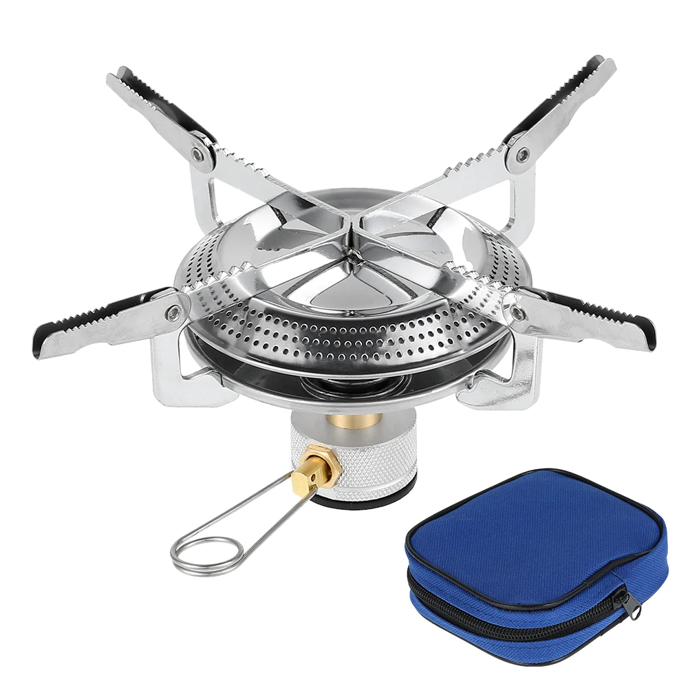

Camping Gas Stove Portable Folding Outdoor Backpacking Stove Tourist Equipment for Cooking Hiking Picnic 3500T Camping Equipment