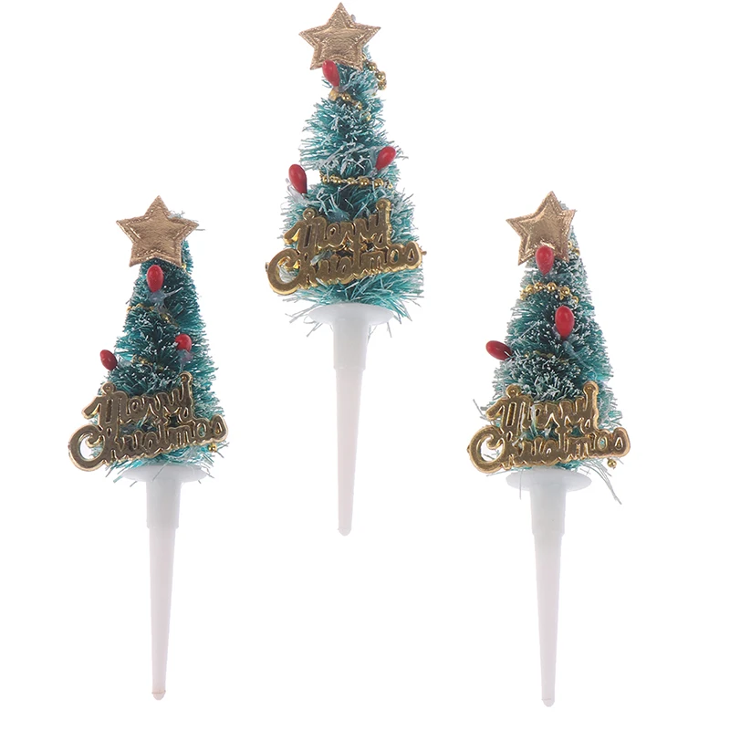 5 шт./компл. Веселая Топпер на Рождественский торт мини-украшения для